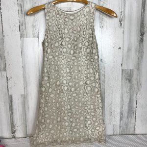 Jenni Kayne Sleeveless Crew Neck Lace Sheath Dress